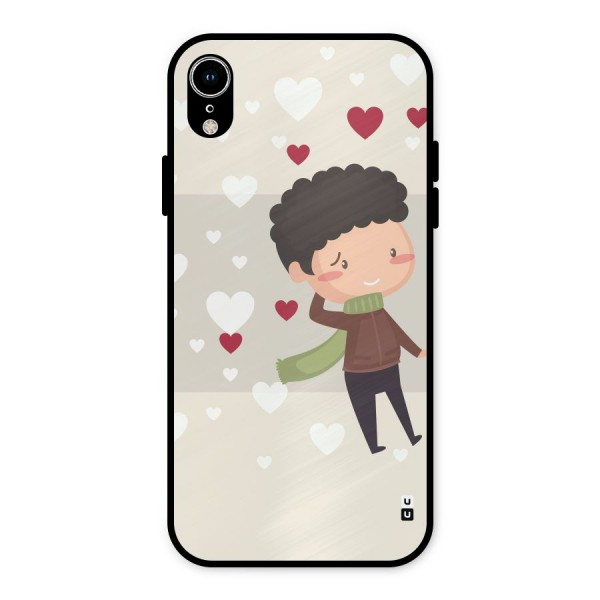 Boy in love Metal Back Case for iPhone XR