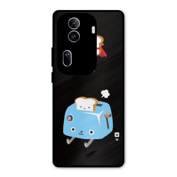 Bread Toast Metal Back Case for Oppo Reno11 Pro 5G