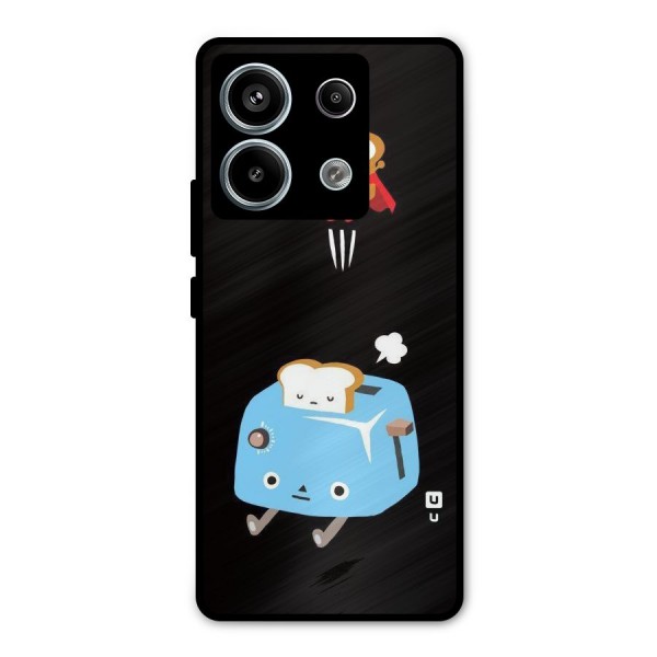 Bread Toast Metal Back Case for Redmi Note 13 Pro 5G