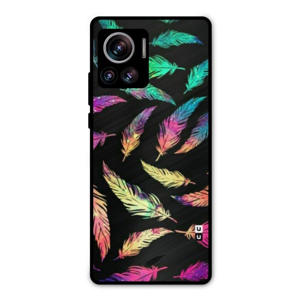 Bright Feathers Metal Back Case for Motorola Edge 30 Ultra