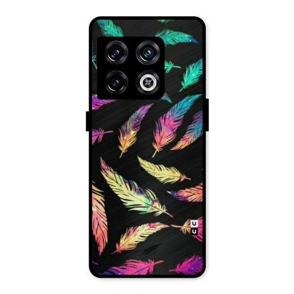 Bright Feathers Metal Back Case for OnePlus 10 Pro 5G