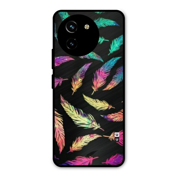 Bright Feathers Metal Back Case for Vivo Y200i