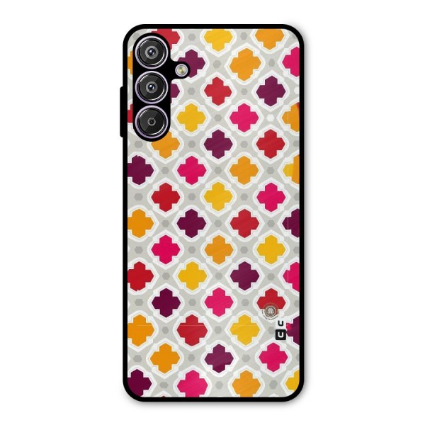 Bright Pattern Metal Back Case for Galaxy F15