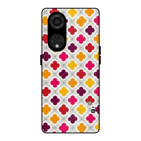 Bright Pattern Metal Back Case for Reno8 T 5G