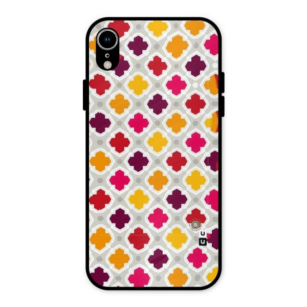 Bright Pattern Metal Back Case for iPhone XR