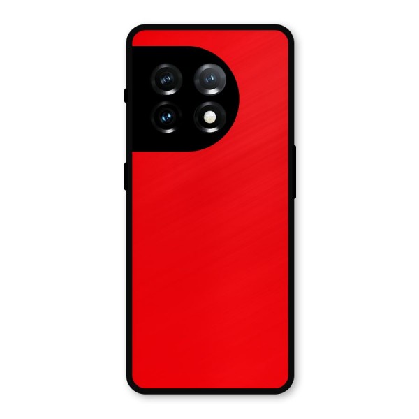 Bright Red Metal Back Case for OnePlus 11
