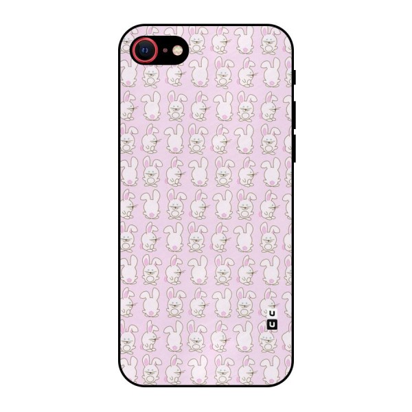 Bunny Cute Metal Back Case for iPhone 8