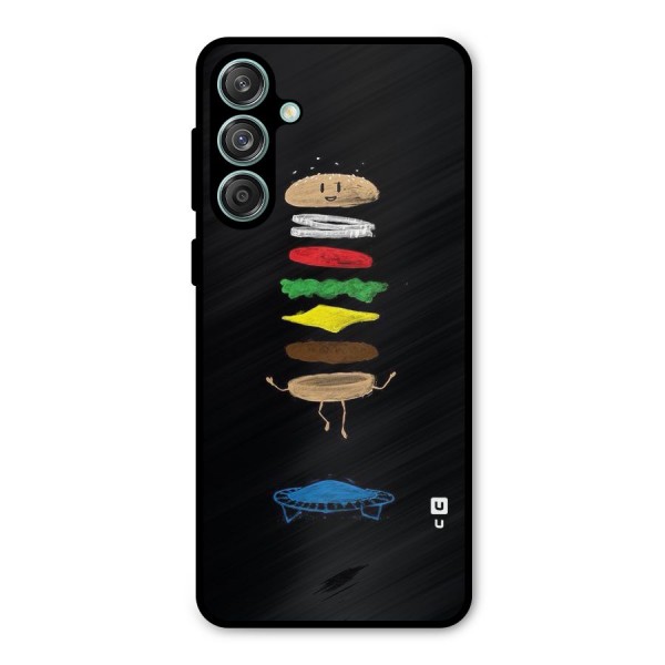 Burger Jump Metal Back Case for Galaxy M55 5G