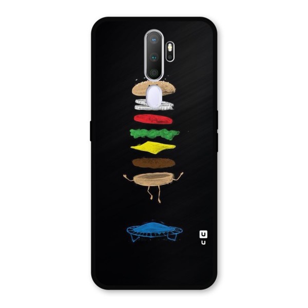 Burger Jump Metal Back Case for Oppo A9 (2020)