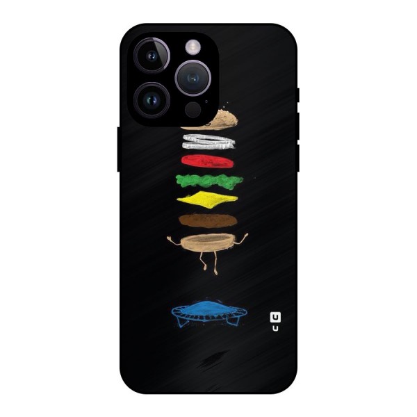 Burger Jump Metal Back Case for iPhone 14 Pro Max