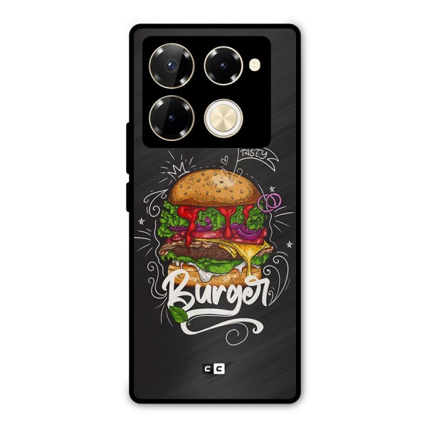 Burger Lover Metal Back Case for Infinix Note 40 Pro