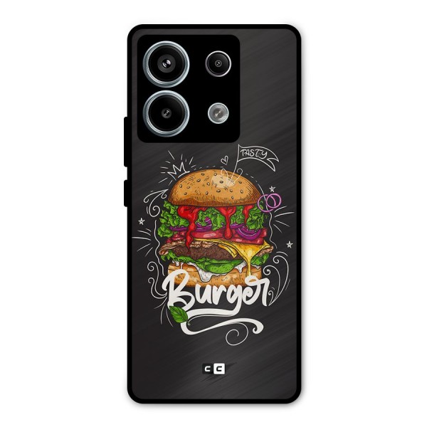 Burger Lover Metal Back Case for Redmi Note 13 Pro 5G