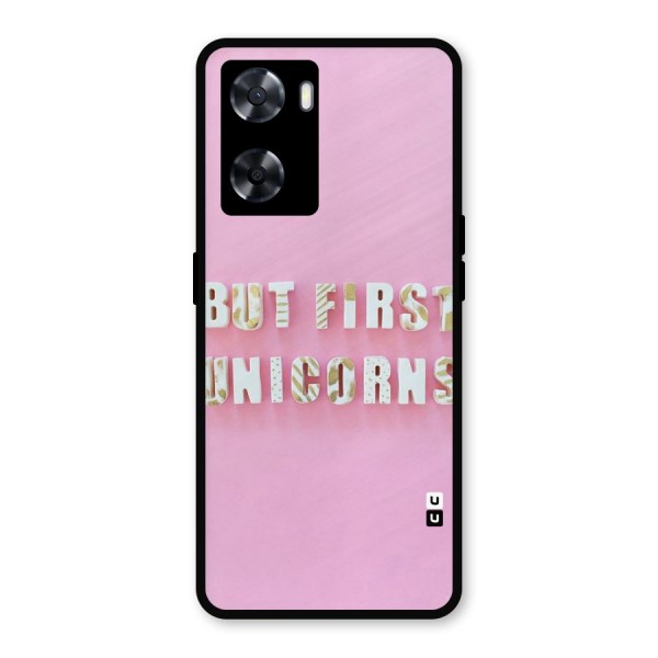 But First Unicorns Metal Back Case for OnePlus Nord N20 SE