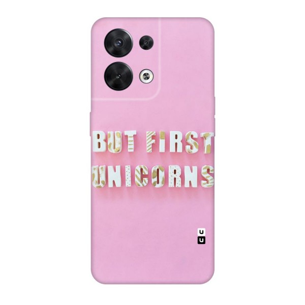 But First Unicorns Original Polycarbonate Back Case for Oppo Reno8 5G