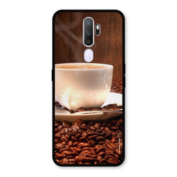 Caffeine Beans Metal Back Case for Oppo A9 (2020)
