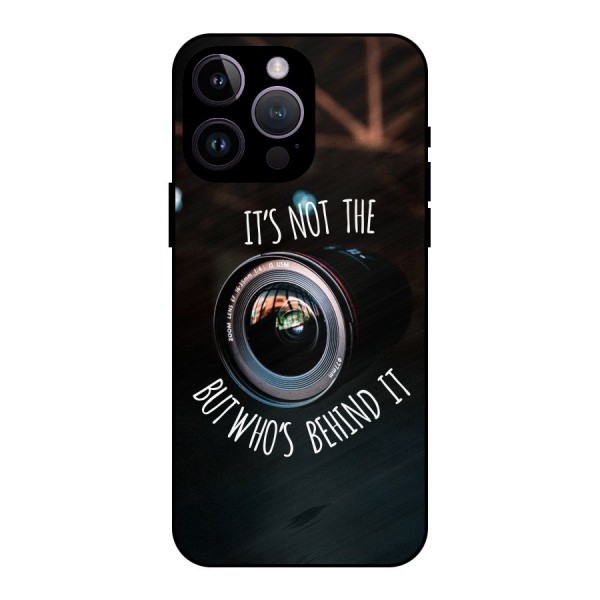 Camera Quote Metal Back Case for iPhone 14 Pro Max
