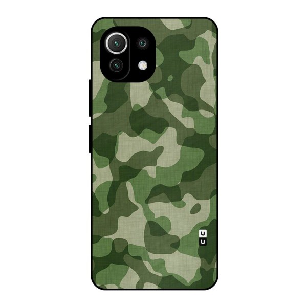 Camouflage Pattern Art Metal Back Case for Mi 11 Lite