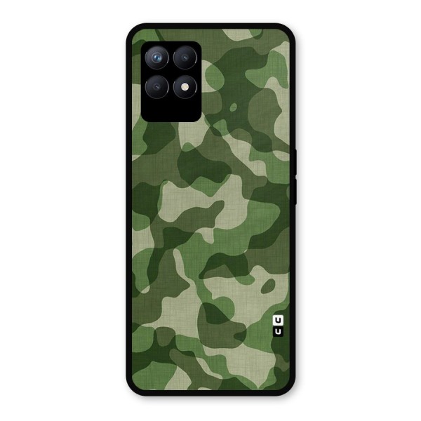 Camouflage Pattern Art Metal Back Case for Realme Narzo 50