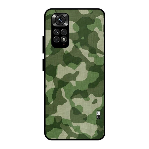 Camouflage Pattern Art Metal Back Case for Redmi Note 11 Pro
