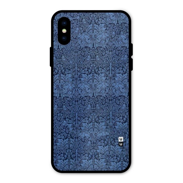 Carving Design Metal Back Case for iPhone X