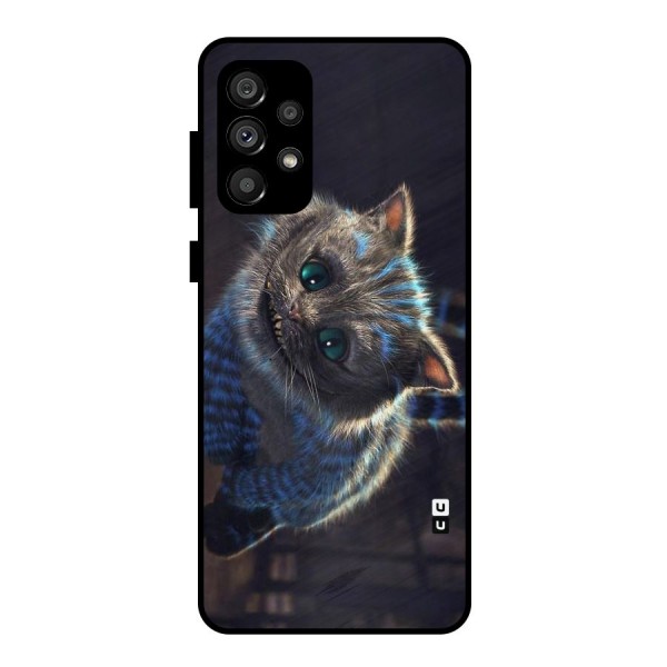 Cat Smile Metal Back Case for Galaxy A73 5G