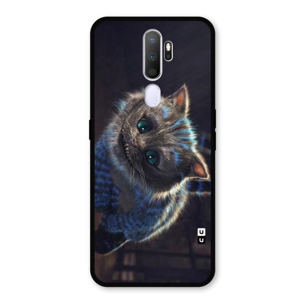 Cat Smile Metal Back Case for Oppo A9 (2020)