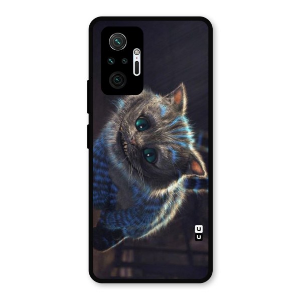 Cat Smile Metal Back Case for Redmi Note 10 Pro
