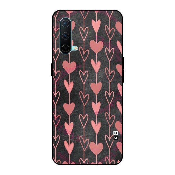 Chain Of Hearts Metal Back Case for OnePlus Nord CE 5G