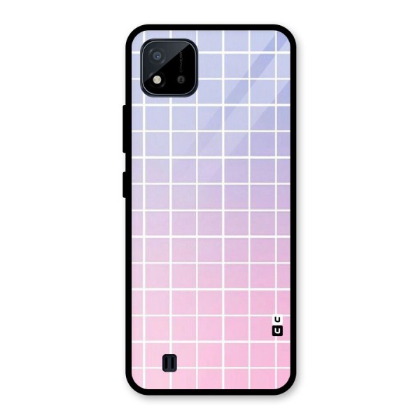 Check Shades Glass Back Case for Realme C11 2021