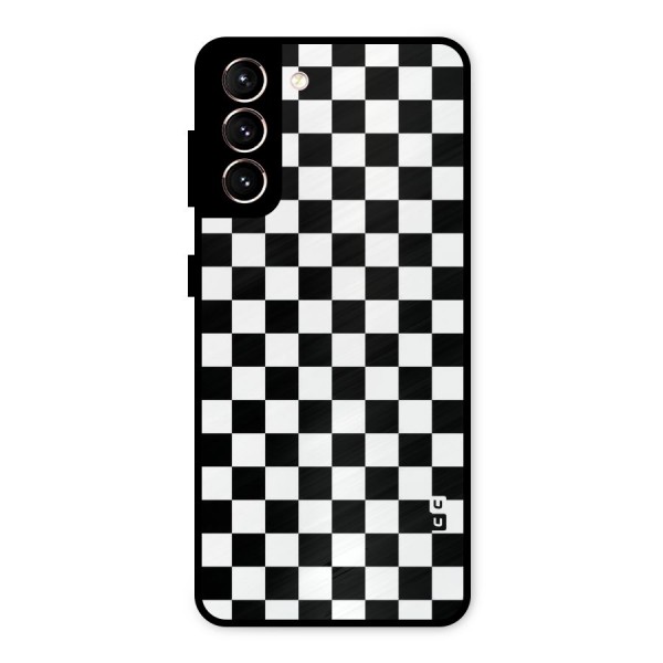 Checkerboard Metal Back Case for Galaxy S21 5G