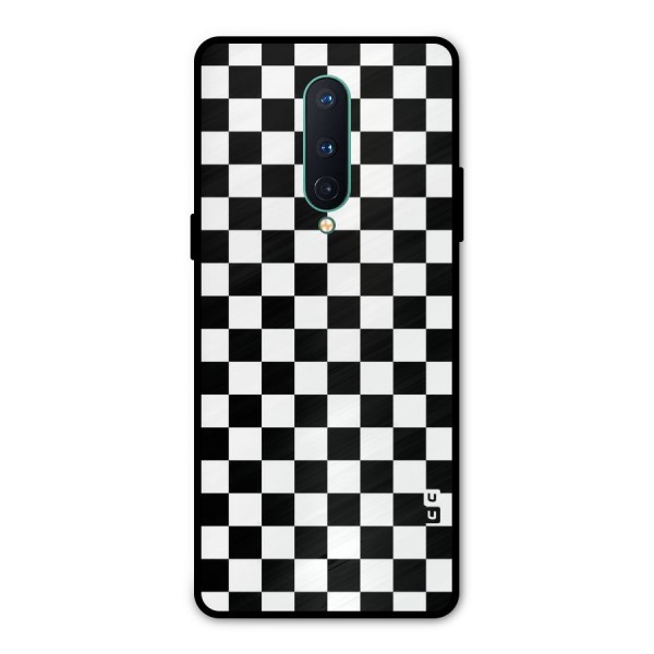 Checkerboard Metal Back Case for OnePlus 8