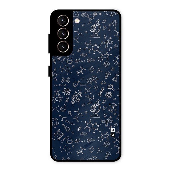 Chemistry Doodle Art Metal Back Case for Galaxy S21 5G