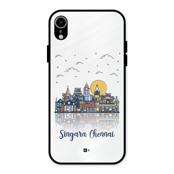 Chennai City Metal Back Case for iPhone XR