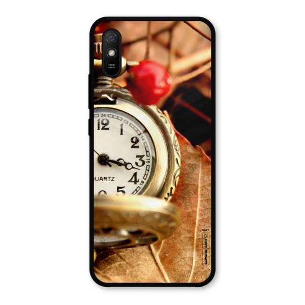 Cherry And Clock Metal Back Case for Redmi 9i