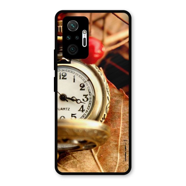 Cherry And Clock Metal Back Case for Redmi Note 10 Pro