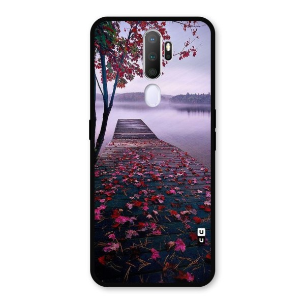 Cherry Blossom Dock Metal Back Case for Oppo A9 (2020)