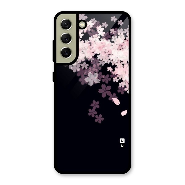 Cherry Flowers Pink Metal Back Case for Galaxy S21 FE 5G (2023)