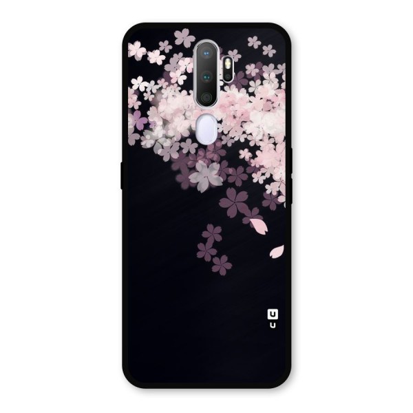 Cherry Flowers Pink Metal Back Case for Oppo A9 (2020)