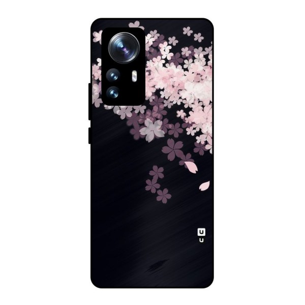 Cherry Flowers Pink Metal Back Case for Xiaomi 12 Pro