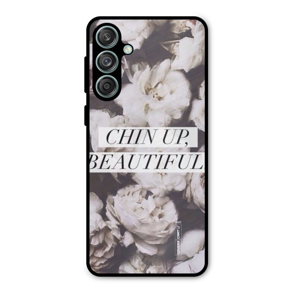 Chin Up Beautiful Metal Back Case for Galaxy M55 5G