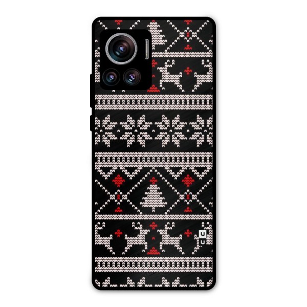 Christmas Seamless Aztec Metal Back Case for Motorola Edge 30 Ultra