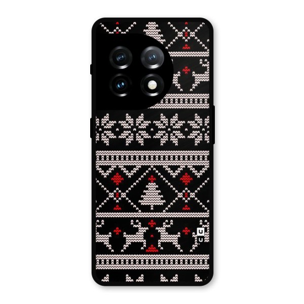 Christmas Seamless Aztec Metal Back Case for OnePlus 11