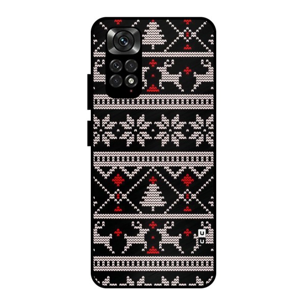Christmas Seamless Aztec Metal Back Case for Redmi Note 11 Pro