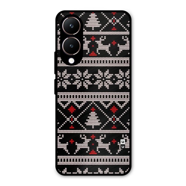 Christmas Seamless Aztec Metal Back Case for Vivo Y28