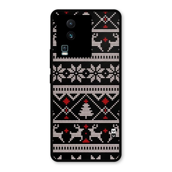 Christmas Seamless Aztec Pattern Metal Back Case for iQOO Neo 7