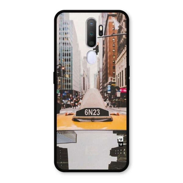 City Taxi Metal Back Case for Oppo A9 (2020)