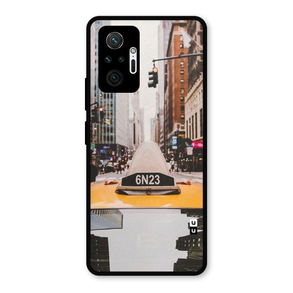 City Taxi Metal Back Case for Redmi Note 10 Pro