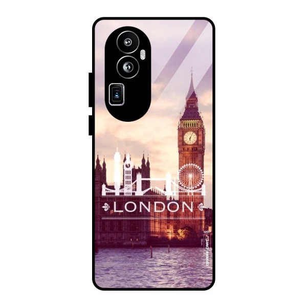 City Tower Glass Back Case for Oppo Reno10 Pro Plus