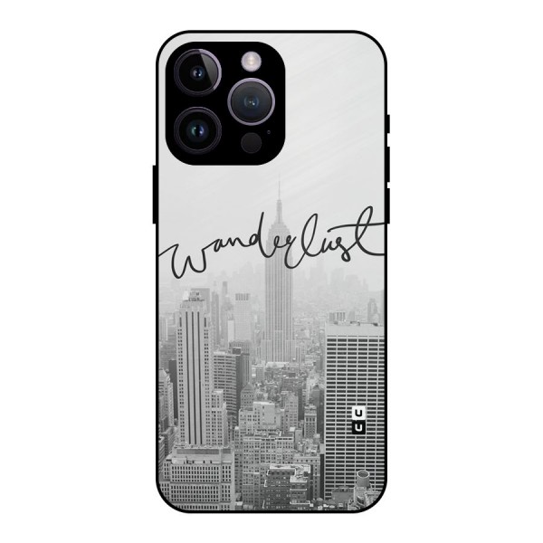 City Wanderlust Monochrome Metal Back Case for iPhone 14 Pro Max