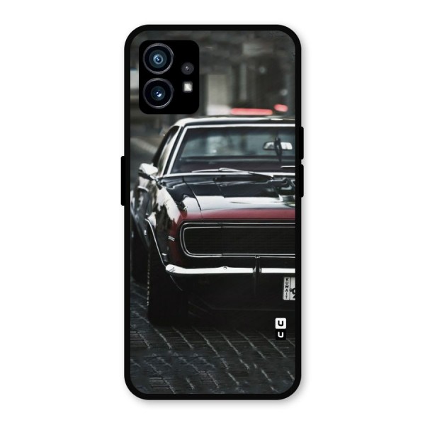 Class Vintage Car Metal Back Case for Nothing Phone 1